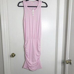 Sundry Women’s Pink Ruched RacerBack Tank Dress size 2 New With Tags